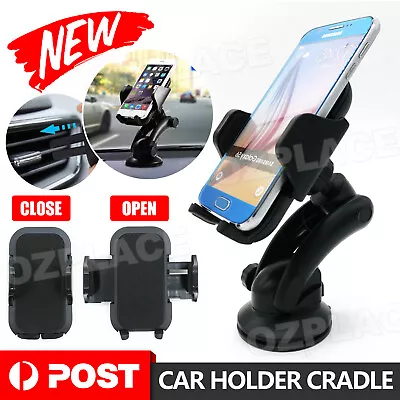 Universal 360° Windshield Car Mount Holder Cradle For GPS Mobile Smart IPhone 15 • $12.95