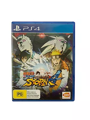 Naruto Shippuden Ultimate Ninja Storm 4 PS4 Sony PlayStation 4 TESTED & WORKING • $19.97