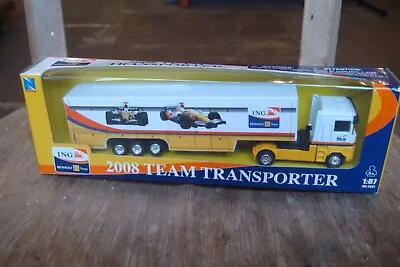 Ing Renault 2008 Formula 1 Racing Team Transporter 1:87 Scale Model Truck Super • £14.95