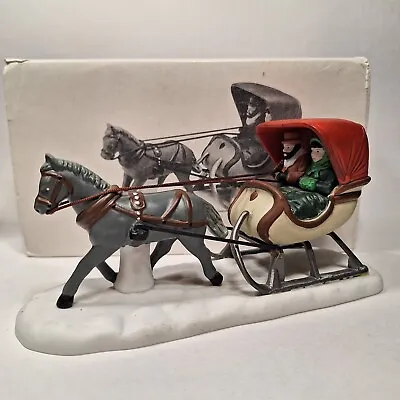 Department 56 Heritage Village Collection One Horse Open Sleigh (READ DISC) • $9.99