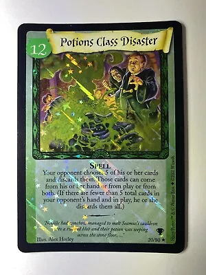 Harry Potter TCG Potions Class Disaster #20 Rare Foil CCG Holo LP • $4.49