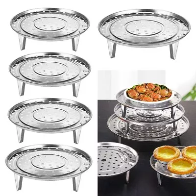 Steamer Shelf Stainless Steel Steamer Rack Pot Steaming Multifunction Tray Stand • $9.50