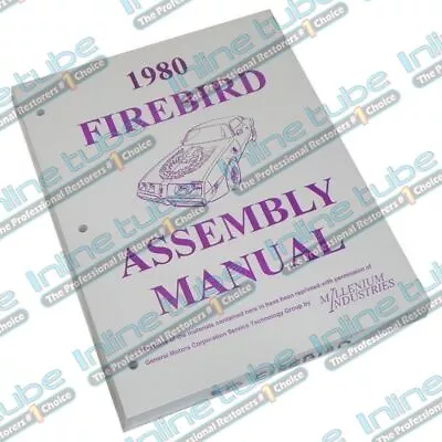 1980 Pontiac Firebird Trans Am Gm Factory Assembly Manual 1Pc • $36