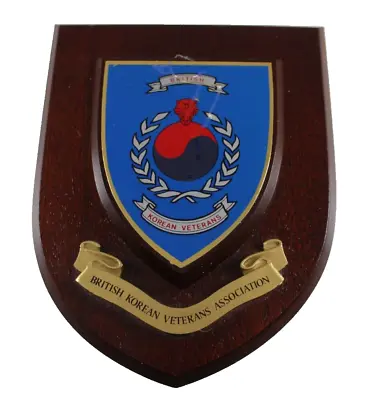 Military Shield Wall Plaque Representing  British Korean Veterans Association  • £14.95