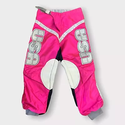 Vintage Team Racing USA Motocross Dirt Bike  Pink Pants Size 34 • $45