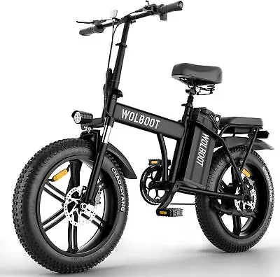 WOLBOOT Electric Bike 48V 50AH 28MPH 750W E-Bike Adults 100 Mile Hydraulic Brake • $799