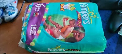 Vintage 2006 Pampers Baby Dry Size 6 Jumbo Pack 18ct (READ) • $290.48