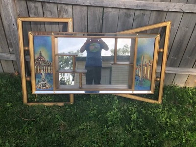$399 • Buy Vtg Mirror Mid Century Modern Illinois Moulding Co Shadow Box Needs Repair