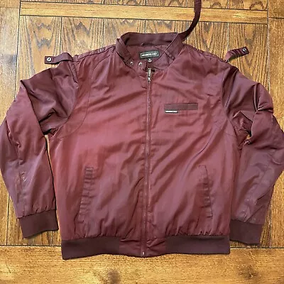 Members Only Jacket Men’s Red Maroon Vintage 80’s Size XL • $29.95