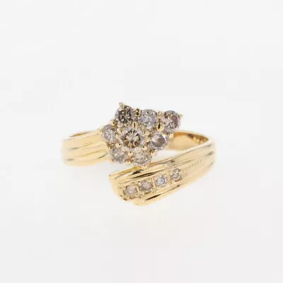 Melee Dia Design Ring YG YellowGold Ring Ring 18K Diamond Men • $640