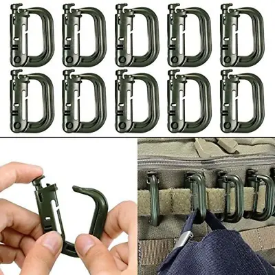 BOOSTEADY 10 Pack Multipurpose D-Ring Grimlock Locking For Molle Webbing  • $12.60