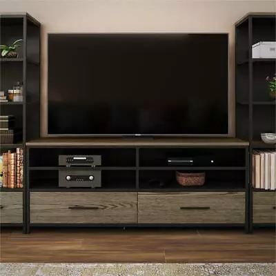 Ameriwood Home Structure TV Stand For TVs Up To 60  In Sterling Oak Wood Veneer • $379.54