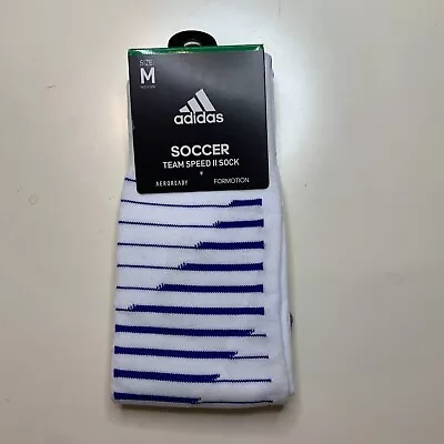 Nwt One Pair Addias Soccer Team Speed Ii Socks Medium • $9.90