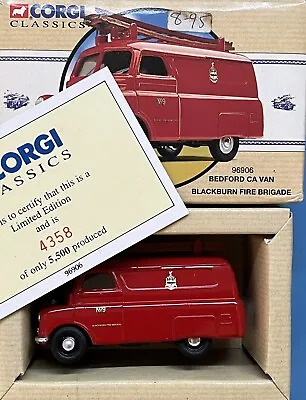 Corgi Classics Bedford CA Van - Blackburn Fire Brigade 96906 1:43 • £6.50