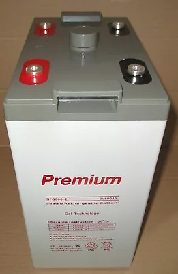 600AH 2V  Deep Cycle  GEL Battery For Solar UPS Storage. 2Yr WTY • $359