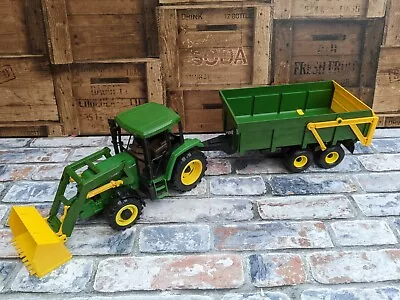 Bruder John Deere 6400 Tractor With Loader And Trailer • £41.95