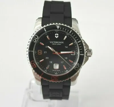 New Swiss Army Maverick Black Rubber 241698 $450 Watch • $289.99