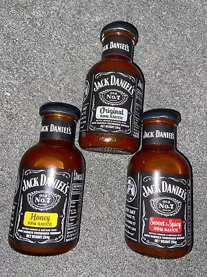 Jack Daniel’s Old No 7  BBQ SAUCES - 284g - THREE VARIETIES - FREE SHIP In Aust • $42.45