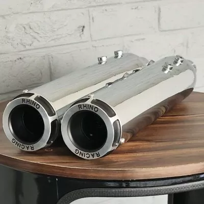 Fit For Super Meteor 650 Stainless Steel Exhaust Pair – Rhino Racing • $616.55