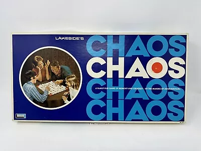 1971 Chaos Board Game 100% Complete Lakeside Industries Vintage Memory Strategy • $22.40