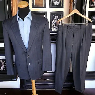 Vtg Suit Saks 5th X Chester Barrie 42r  Drop 7 120s Made In Englad Full Canvass • $179.10