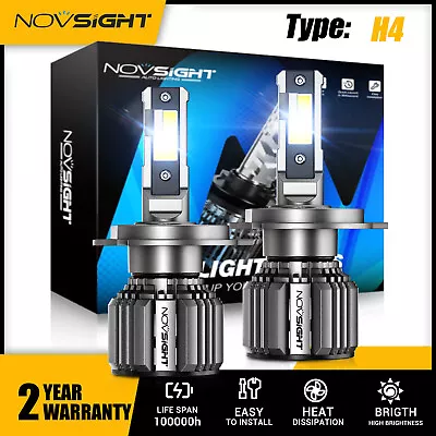 2x H4 LED Headlight Bulbs Conversion Kit High Low Beam 6500K White Super Bright • $28.99