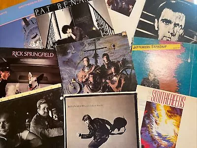 1980s Classic Rock Vinyl Lot 10 XTC Jefferson Starship Mellencamp Benatar & More • $15