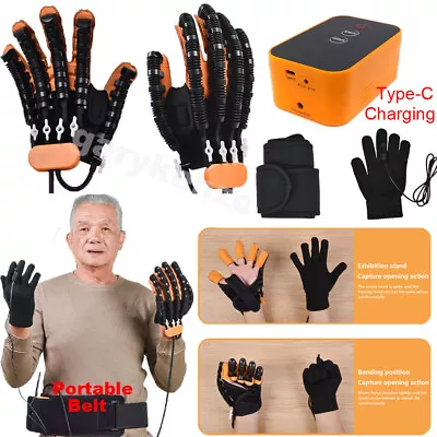 R+L Hand Function Rehabilitation Robot Gloves Finger Hemiplegia Recovery Trainer • $108