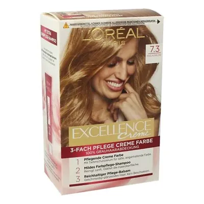 L'Oréal Excellence Cream 7.3 Hazelnut Blonde Hair Color Loreal • £9.53