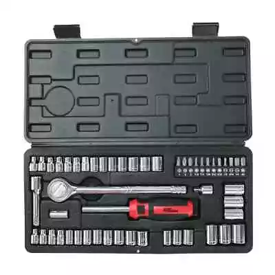 Hyper Tough 54 Piece 1/4 And 3/8 Inch Drive Socket Set. FAST SHIPPING !!! • $12.88