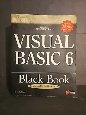 Preowned Visual Basic 6 Black Book Paperback Steven Holzner(sh) • $9.95