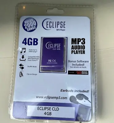 Eclipse CLD 4GB MP3 Player HOLDS  UP TO 2000 Songs!  (IN ORIGINAL PACKAGING) • $35