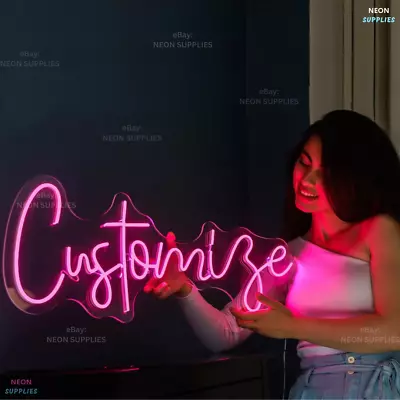 £19.67 • Buy Custom Neon Sign LED Neon Light For Bar Wall Home Decor As Your Own Neon Sign