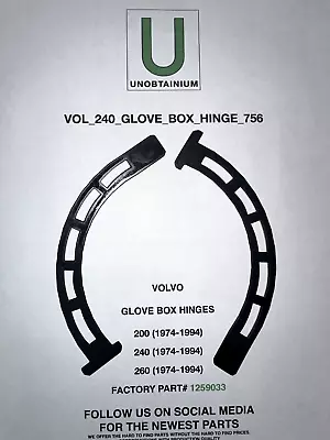 Fits/for Volvo 200 240 260 Glove Box Hinges • $7
