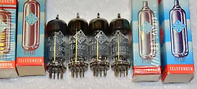 Set Of 4 NOS Telefunken EF805S Vacuum Tubes • $39.95