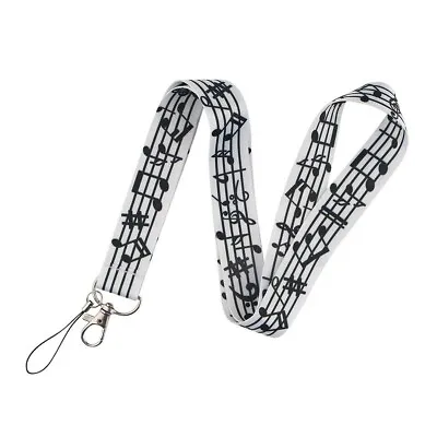 Lanyard ID Card Passport Holder Music Note Teacher Guitar Neck Strap Key Holder • £3.89