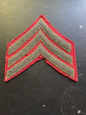 Early WW2 US Marine Corps Sergeant Patch • $6.95