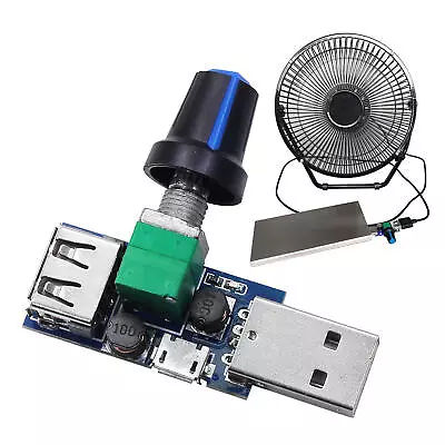 5W Mini Micro USB Fan Speed Controller Stepless Regulator Switch Module DC 4-12V • $7.73