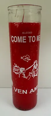 Come To Me Red Wax 7 Day Glass Jar Ritual Type One Color Unscented Candle • $6