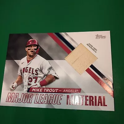 2024 Topps Series 1 Mike Trout Game Used Bat • $1