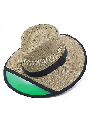 Turner Straw Hat With Green Visor • $25