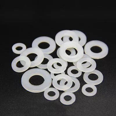 White Plastic Nylon PA66 Flat Washers M2 M2.5 M3 M4 M5 M6 M8 M10 M12 M14 M16 M20 • $16.95