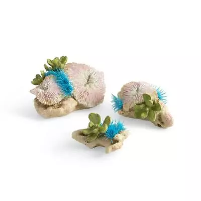 £20.95 • Buy Biorb Plate Coral And Button Polyp Set Aquarium Decoration Ornament Life Orb