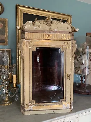 Stunningly Beautiful Antique Rare Reliquary Display Cabinet Vitrine • £450