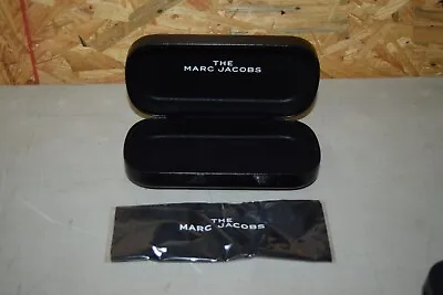 The Marc Jacobs Hard Clamshell Black Leather Sunglass Case With Cloth • $17.50