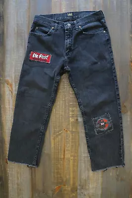 Punk Rock Cutoff Pants Slipknot Worm Suicide Die Fast Lee Regular Fit ~32 X ~25 • $50