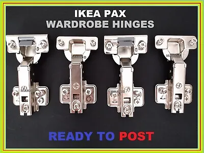 £15.95 • Buy Ikea Pax Komplement Soft Close Hinge 4 In Pack Wardrobe Brand New 302.145.04