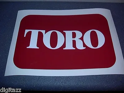 Large TORO Logo / Decal / Sticker 10 X 6.5     Pro Line  Walk Behind • $12.99