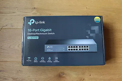 TP-Link 16-Port Gigabit Desktop/Rackmount Switch (Unmanaged) TL-SG1016D • £28.50