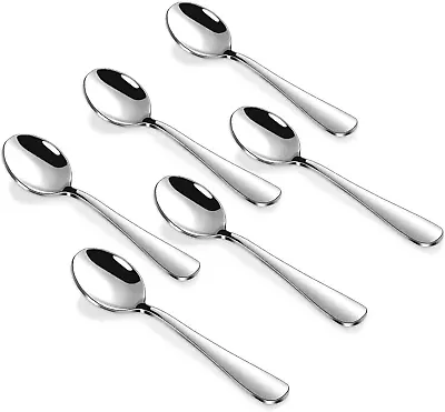 6 Pcs Demitasse Espresso Spoons 4.7 Inches Stainless Steel Mini Coffee Spoons • $10.68